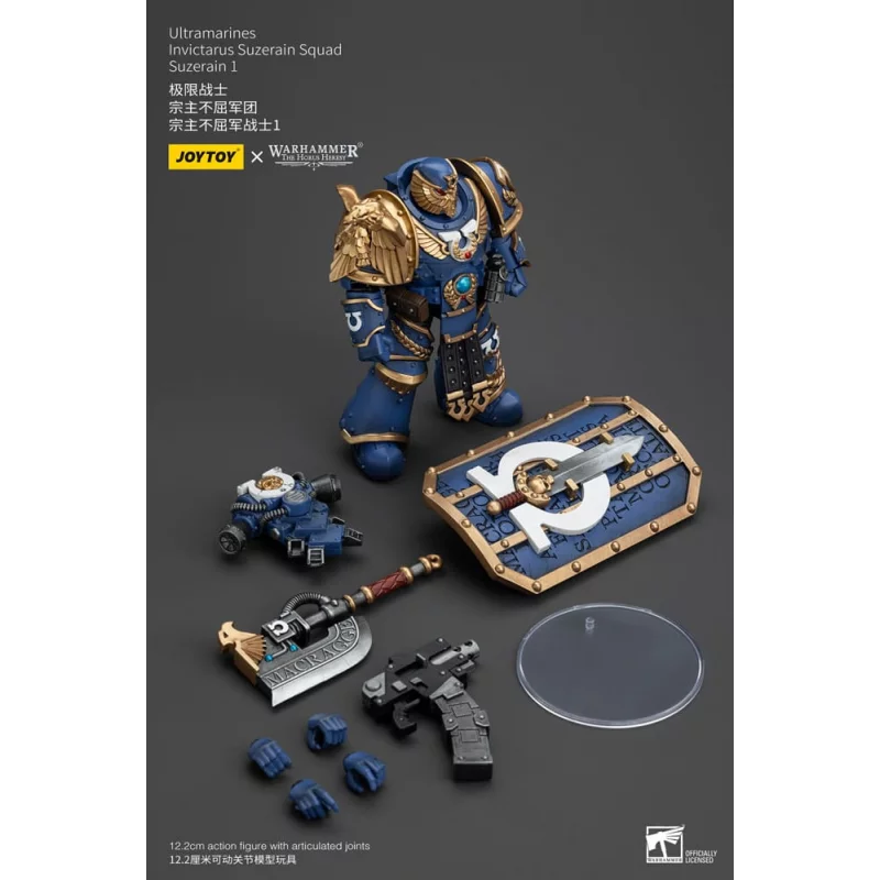 JOYTOY Warhammer 40K – Action Figure Ultramarines Invictarus Suzerain Squad 5 Pezzi 1/18