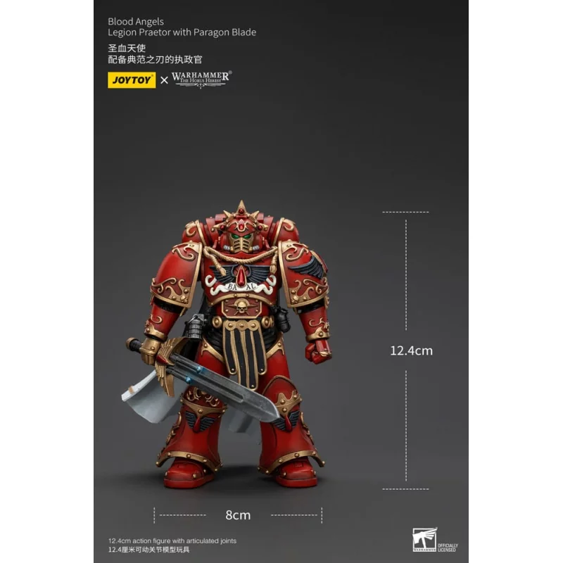 Warhammer The Horus Heresy Action Figure 1/18 Blood Angels Legion Praetor with Paragon Blade 13cm