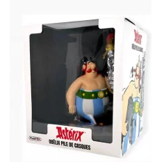 Asterix Figure Obelix Stack of Helmets and Idéfix 21cm