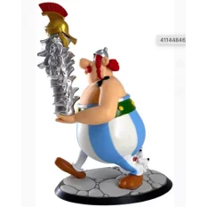 Asterix Figure Obelix Stack of Helmets and Idéfix 21cm