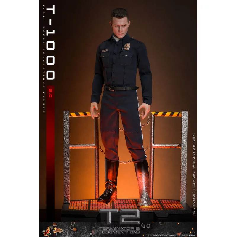 Hot Toys MMS774 Terminator 2: Le Jugement Dernier Collectible Action Figurine 1/6 T-1000 (2.0) 31cm