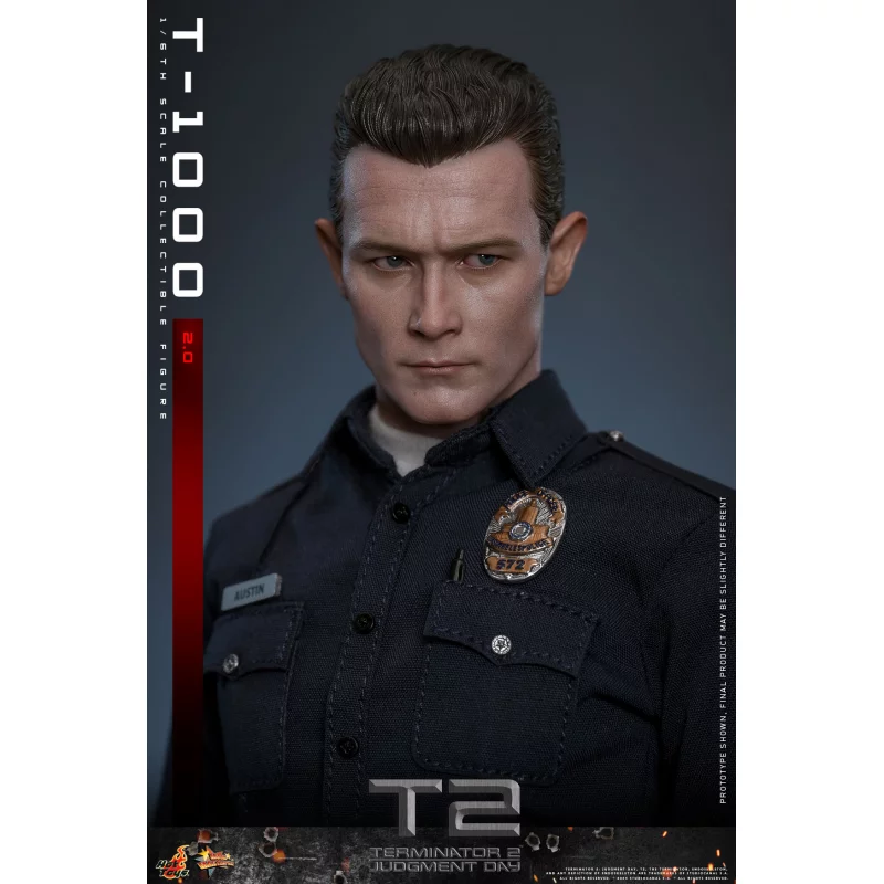 Hot Toys MMS774 Terminator 2: Le Jugement Dernier Collectible Action Figurine 1/6 T-1000 (2.0) 31cm