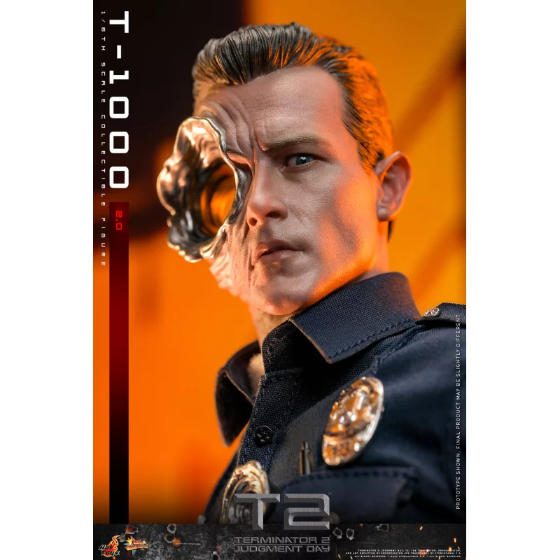 Hot Toys MMS774 Terminator 2: Le Jugement Dernier Collectible Action Figurine 1/6 T-1000 (2.0) 31cm