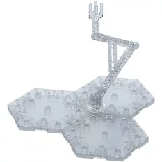 Gundam Clear Action Base 4 Pack de 3 Socles Transparents pour Maquettes