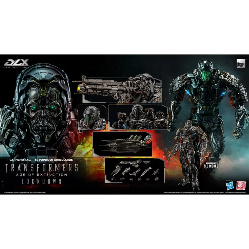 Transformers Age of Extinction Action Figure 1/6 DLX Lockdown 24cm