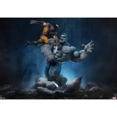 Marvel Statue Grey Hulk vs Wolverine 58cm