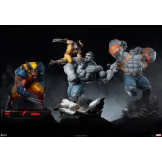 Marvel Statue Grey Hulk vs Wolverine 58cm