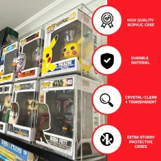 Evoretro Vitrine 6 slots acrylic display case for Funko Pop