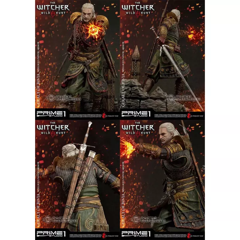 Witcher 3 Wild Hunt Statue 1/4 Geralt of Rivia Skellige Undvik Armor Exclusive Version 58cm (Displayed)