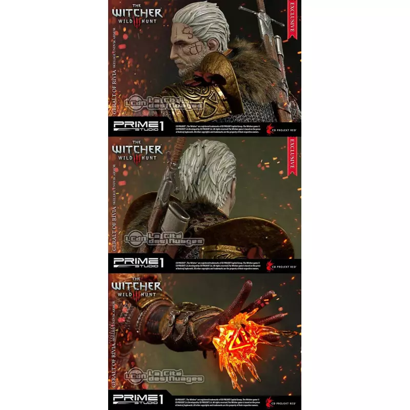 Witcher 3 Wild Hunt Statue 1/4 Geralt of Rivia Skellige Undvik Armor Exclusive Version 58cm (Displayed)