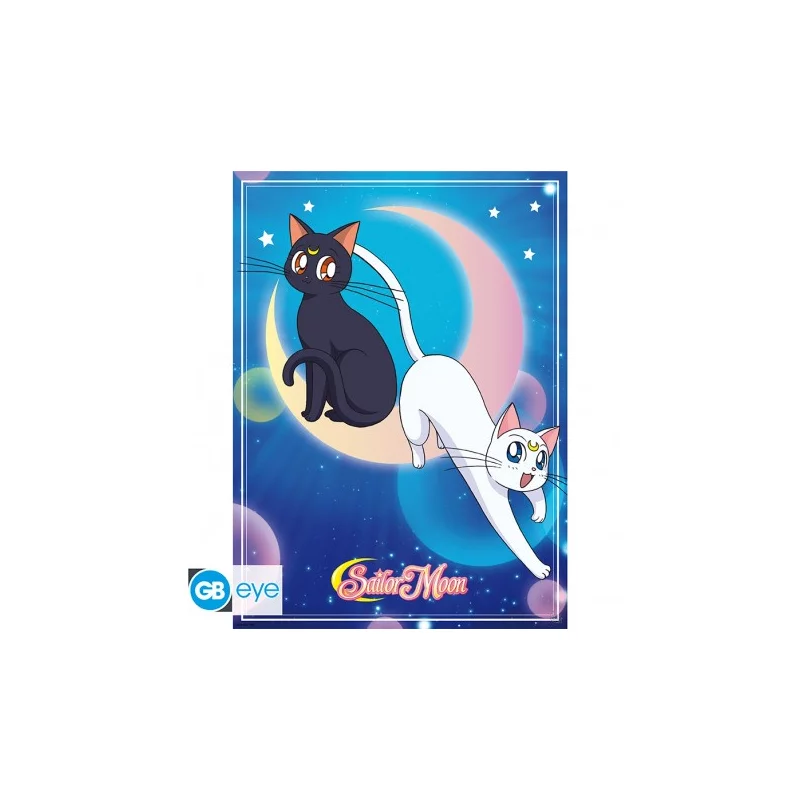 Sailor Moon Set of 2 Chibi Posters Sailor Moon &amp; Cats 52x38cm