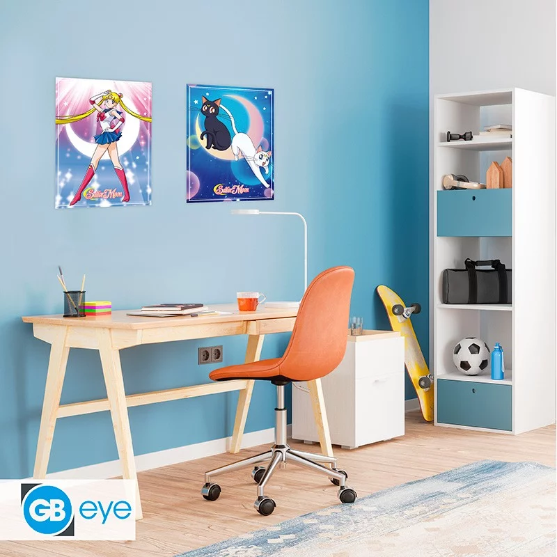 Sailor Moon Set of 2 Chibi Posters Sailor Moon &amp; Cats 52x38cm