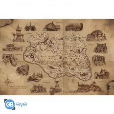 Skyrim Poster Maxi "Carte...