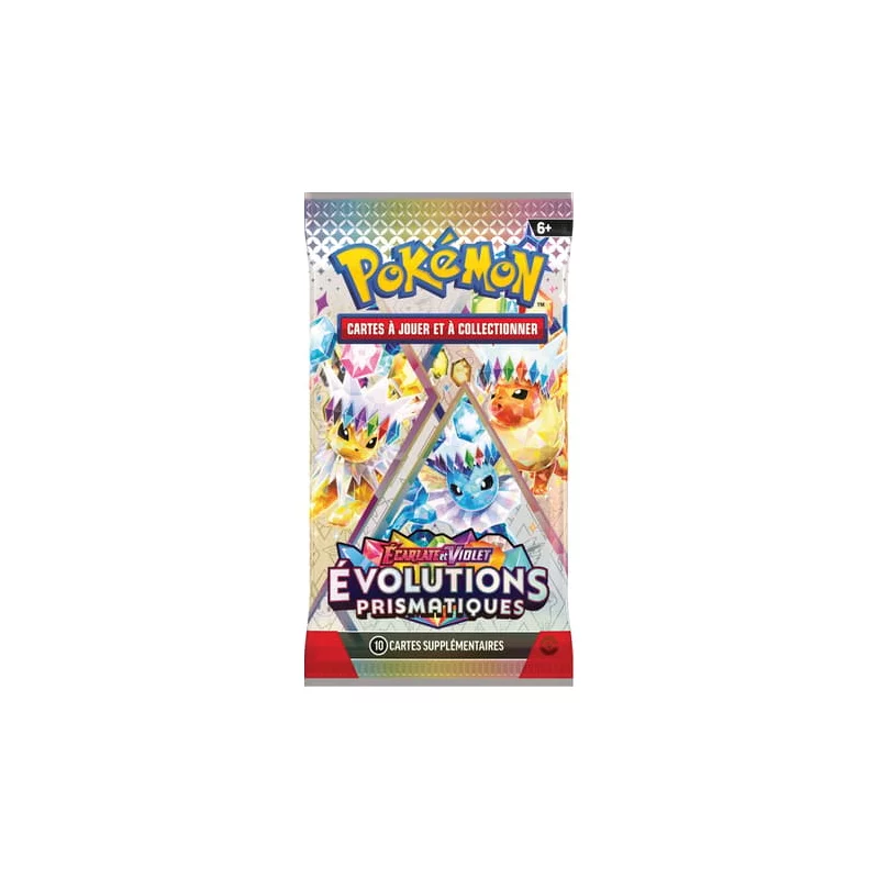 Pokémon TCG EV 8.5 Écarlate et Violet Evolutions Prismatiques Boîte Bundle de 6 boosters *FRENCH*