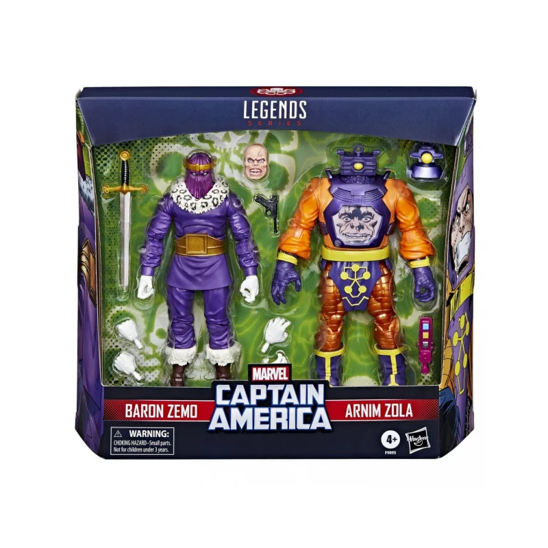 Marvel Legends Set de 2 Action Figurines Baron Zemo &amp; Arnim Zola 15cm