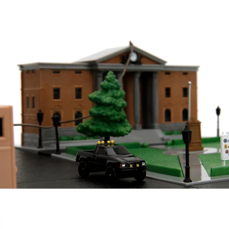 Back to the Future Hill Valley Courthouse Clock Tower Nano Scene Display Diorama