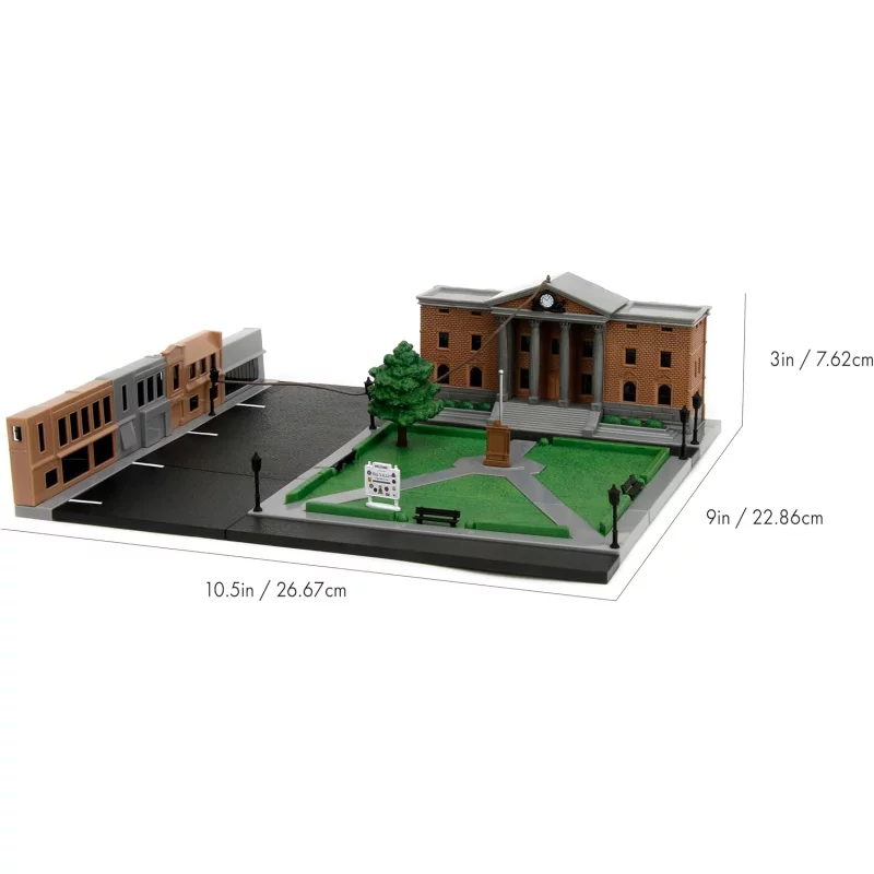 Back to the Future Hill Valley Courthouse Clock Tower Nano Scene Display Diorama