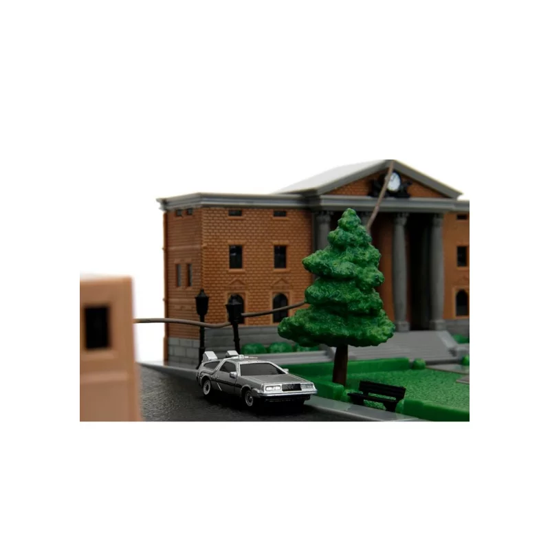 Back to the Future Hill Valley Courthouse Clock Tower Nano Scene Display Diorama