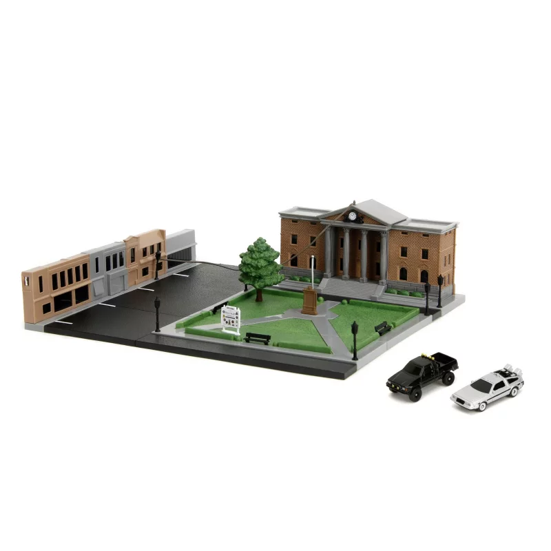 Back to the Future Hill Valley Courthouse Clock Tower Nano Scene Display Diorama
