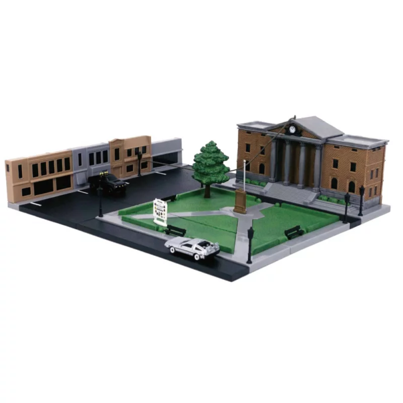 Back to the Future Hill Valley Courthouse Clock Tower Nano Scene Display Diorama