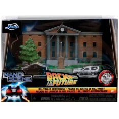 Back to the Future Hill Valley Courthouse Clock Tower Nano Scene Display Diorama