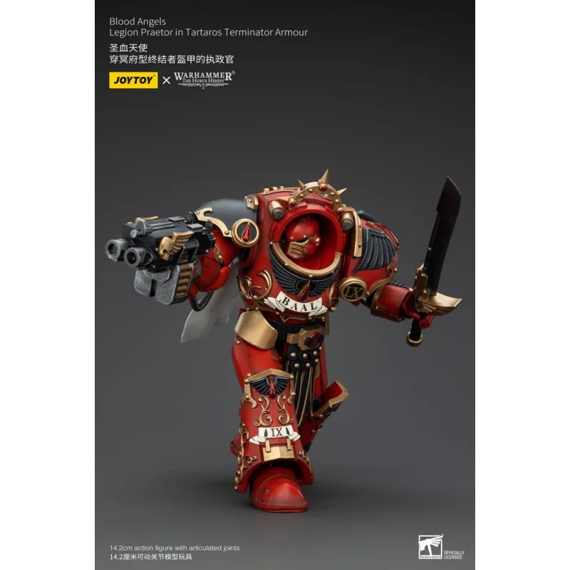 Warhammer The Horus Heresy Action Figurine 1/18 Blood Angels Legion Praetor in Tartaros Terminator Armour 14cm