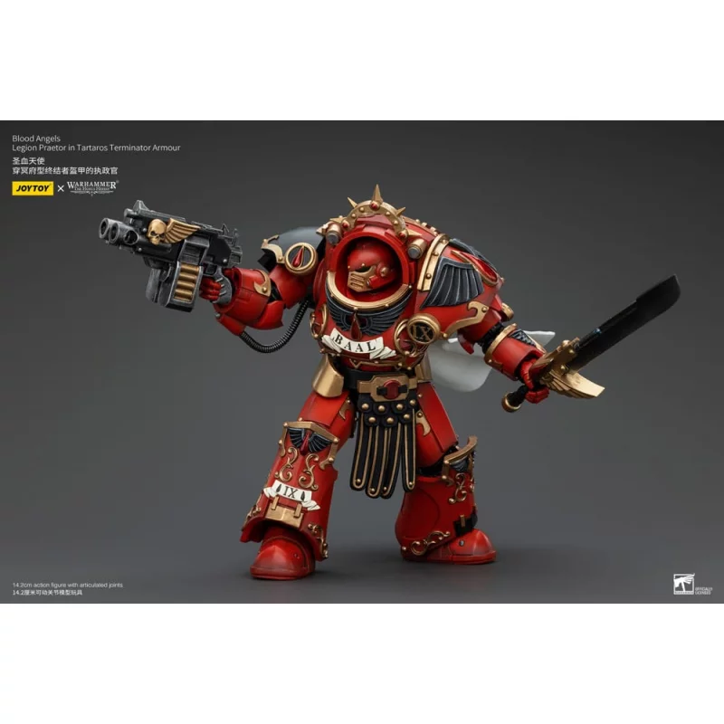 Warhammer The Horus Heresy Action Figurine 1/18 Blood Angels Legion Praetor in Tartaros Terminator Armour 14cm