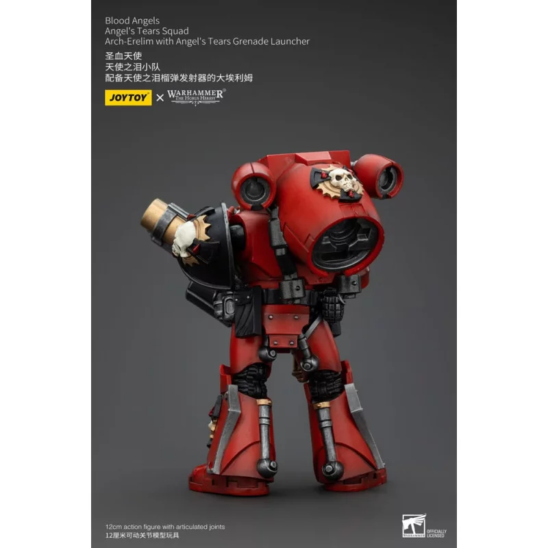 Warhammer The Horus Heresy Action Figure 1/18 Blood Angels Angel&#039;s Tears Squad Arch-Erelim Angel&#039;s Tears Grenade Launcher 12cm