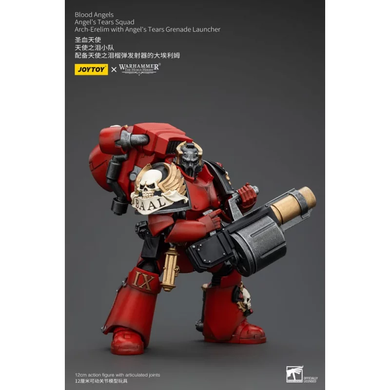 Warhammer The Horus Heresy Action Figure 1/18 Blood Angels Angel&#039;s Tears Squad Arch-Erelim Angel&#039;s Tears Grenade Launcher 12cm