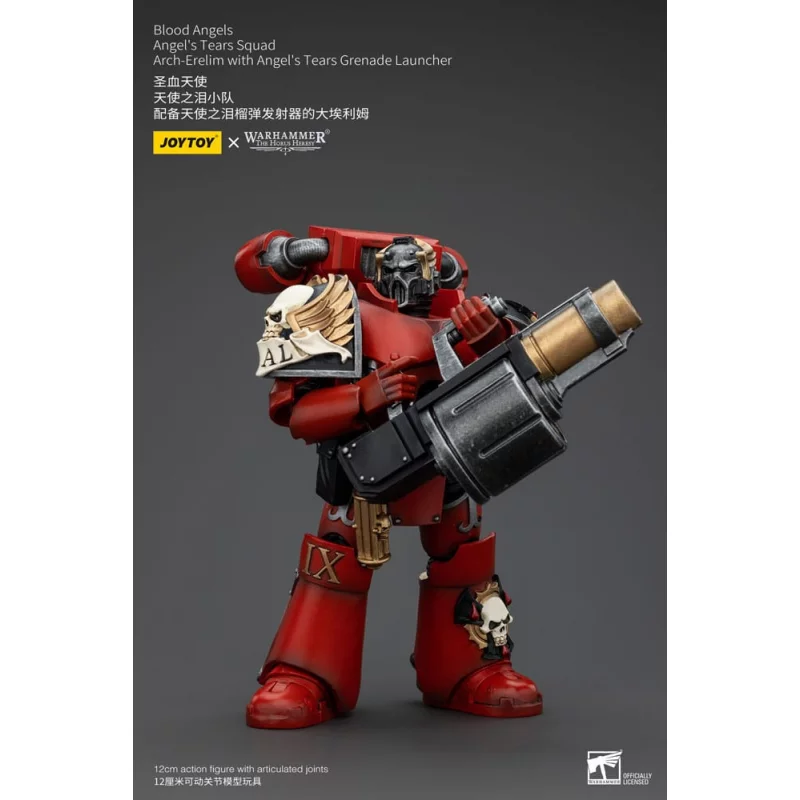 Warhammer The Horus Heresy Action Figure 1/18 Blood Angels Angel&#039;s Tears Squad Arch-Erelim Angel&#039;s Tears Grenade Launcher 12cm