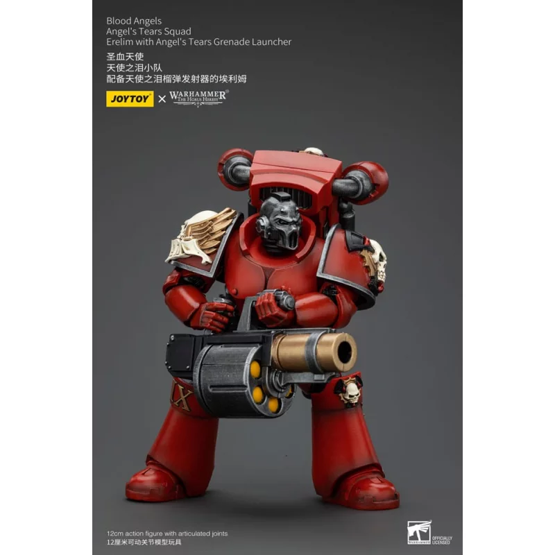 Warhammer The Horus Heresy Action Figurine 1/18 Blood Angels Angel&#039;s Tears Arch-Erelim Angel&#039;s Tears Grenade Launcher 12cm