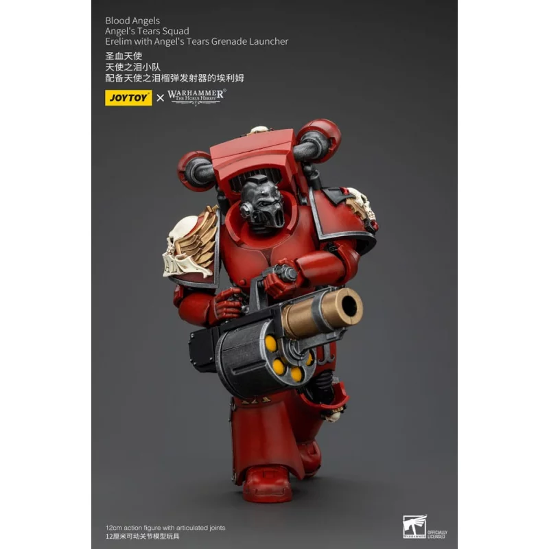 Warhammer The Horus Heresy Action Figurine 1/18 Blood Angels Angel&#039;s Tears Arch-Erelim Angel&#039;s Tears Grenade Launcher 12cm