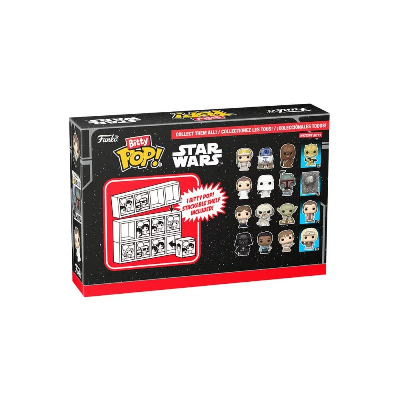 Star Wars Pack of 4 Bitty Pop! Leia 2cm