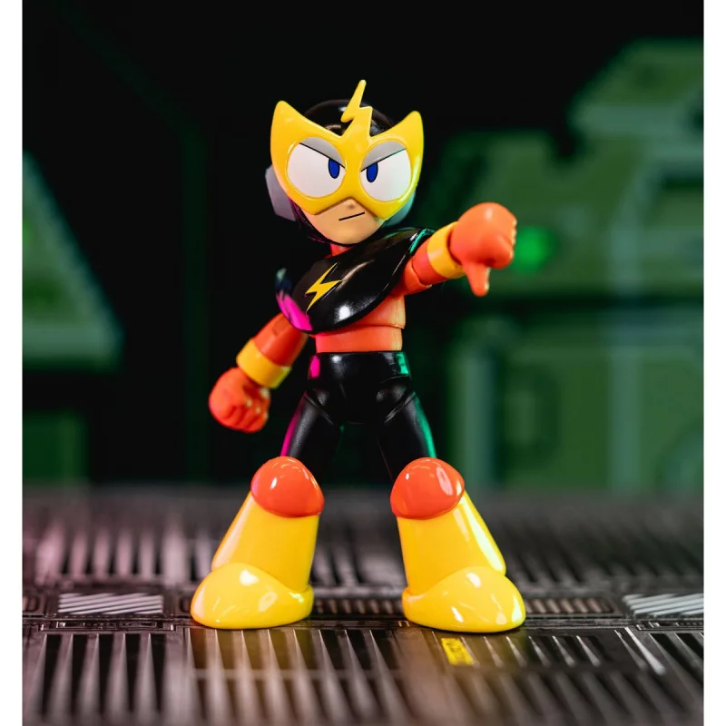 ★美品送料込★emDASH ELECTRIC TOYS AMANOJAKI ET Megaman Action Figure Elec Man Jada Toys 34508 11cm