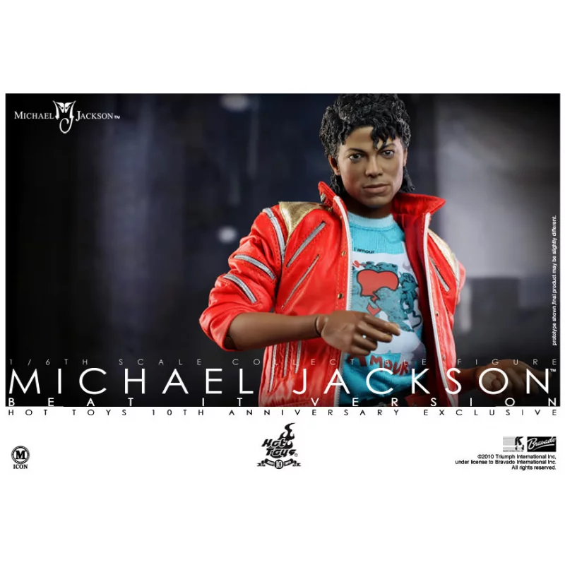Hot Toys Michael Jackson Beat It ver. 12&quot; 30cm Collectible Figure (Hot Toys 10th Anniversary Exclusive) (Displayed)