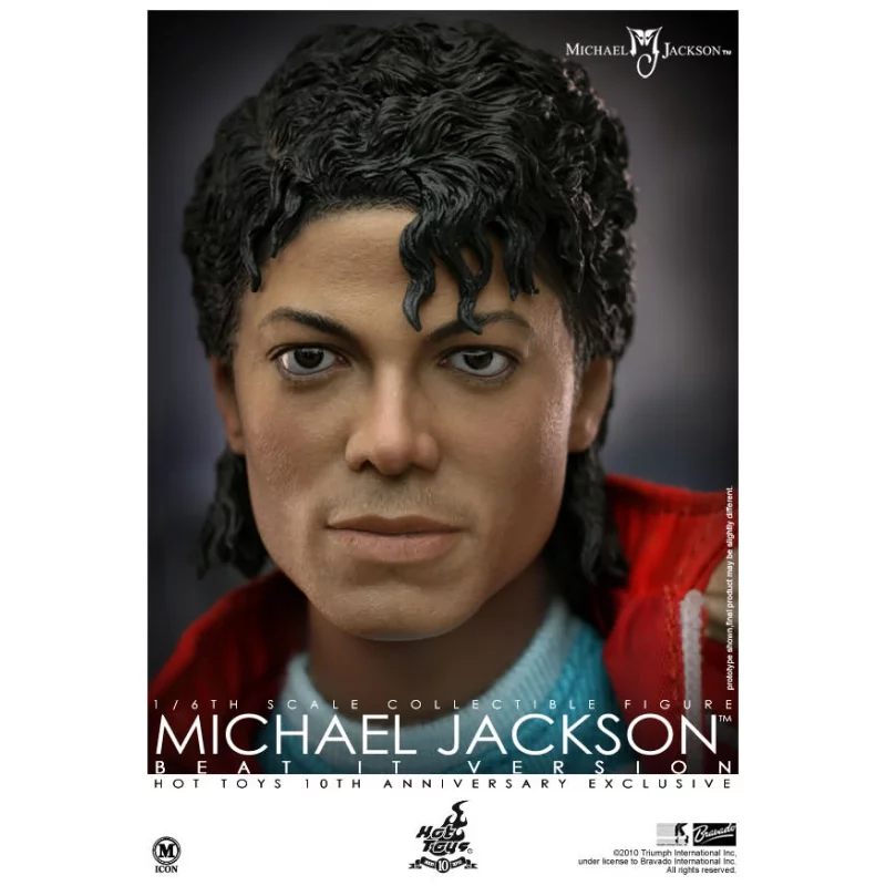 Hot Toys Michael Jackson Beat It ver. 12&quot; 30cm Collectible Figure (Hot Toys 10th Anniversary Exclusive) (Displayed)