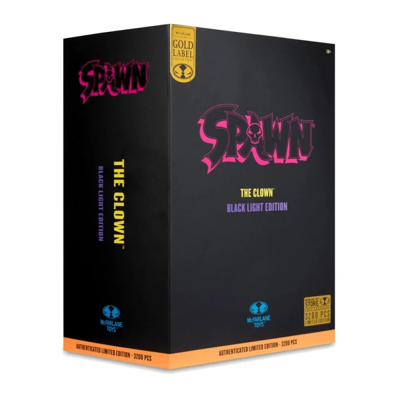 Spawn Action Figure The Clown (Black Light Edition) (Gold Label) 30cm