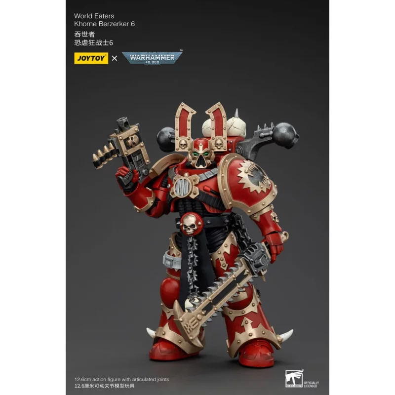 Warhammer 40K Action Figurine 1/18 World Eaters Khorne Berzerker 6 13cm