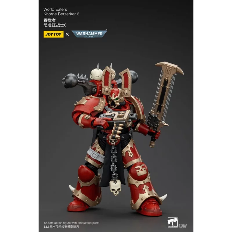Warhammer 40K Action Figurine 1/18 World Eaters Khorne Berzerker 6 13cm