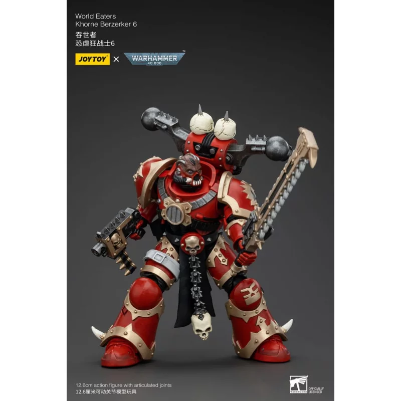 Warhammer 40K Action Figurine 1/18 World Eaters Khorne Berzerker 6 13cm