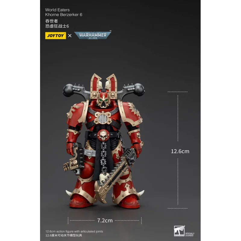 Warhammer 40K Action Figurine 1/18 World Eaters Khorne Berzerker 6 13cm