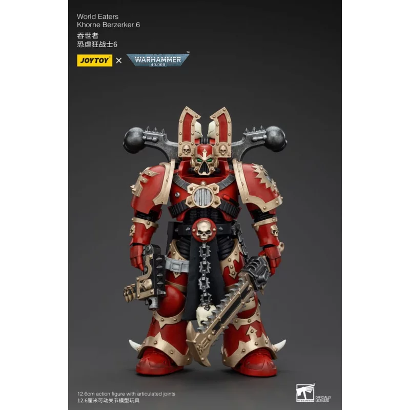 Warhammer 40K Action Figurine 1/18 World Eaters Khorne Berzerker 6 13cm