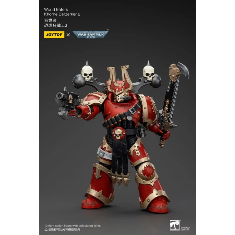Warhammer 40K Action Figure 1/18 World Eaters Khorne Berzerker 2 13cm