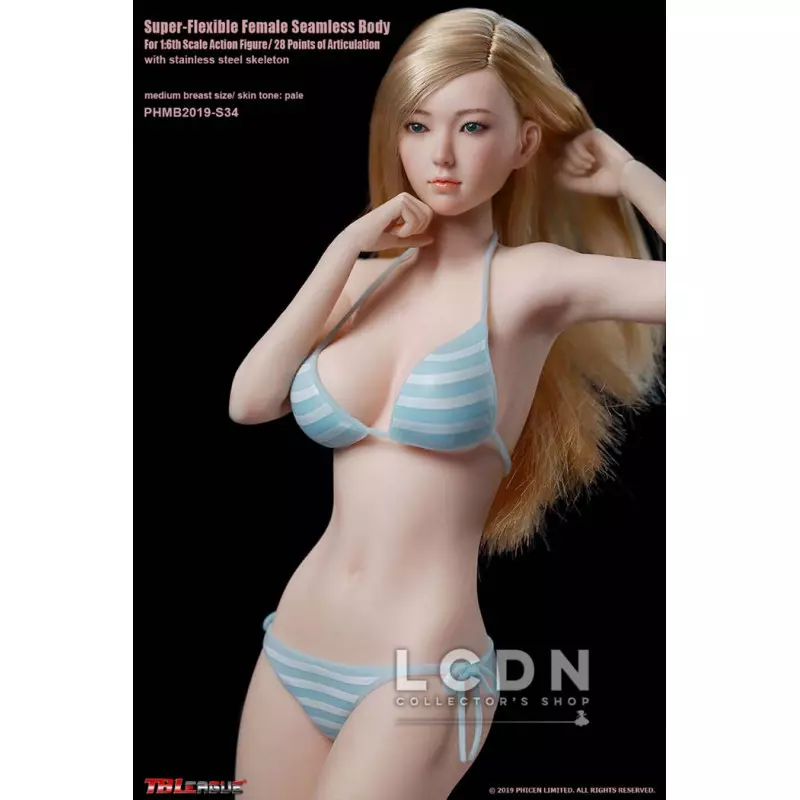 その他 Super Flexible Seamless Body AV Super Flexible Pale Female Seamless Body with Stainless