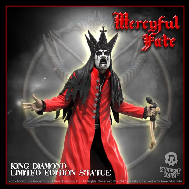 Mercyful Fate Statue Rock Iconz King Diamond III (Red Version) 22cm
