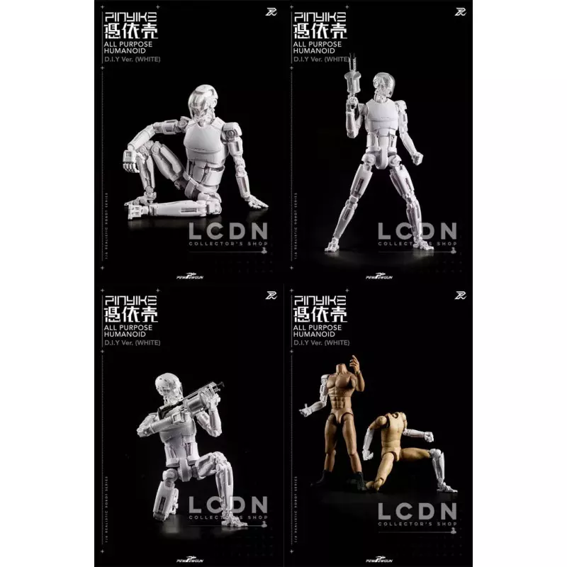 Realistic Robot Series All Purpose Humanoid Robotic Nude Body Pinyike DIY Version Blanche 1/6 Figurine 31.5cm PewPewGun