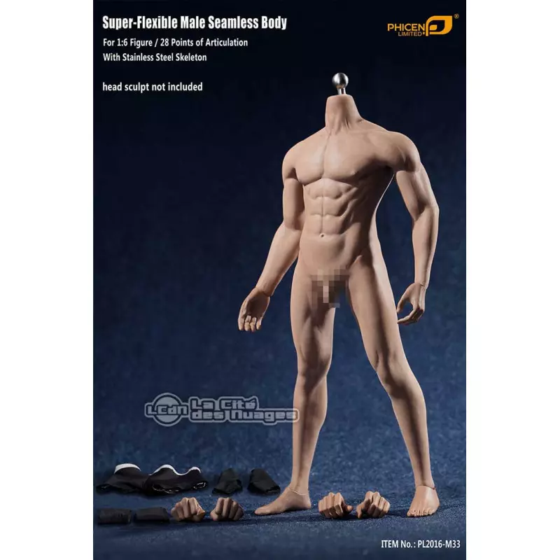 Super Flexible Muscular Male Seamless Body PL2016-M33 30cm 1/6