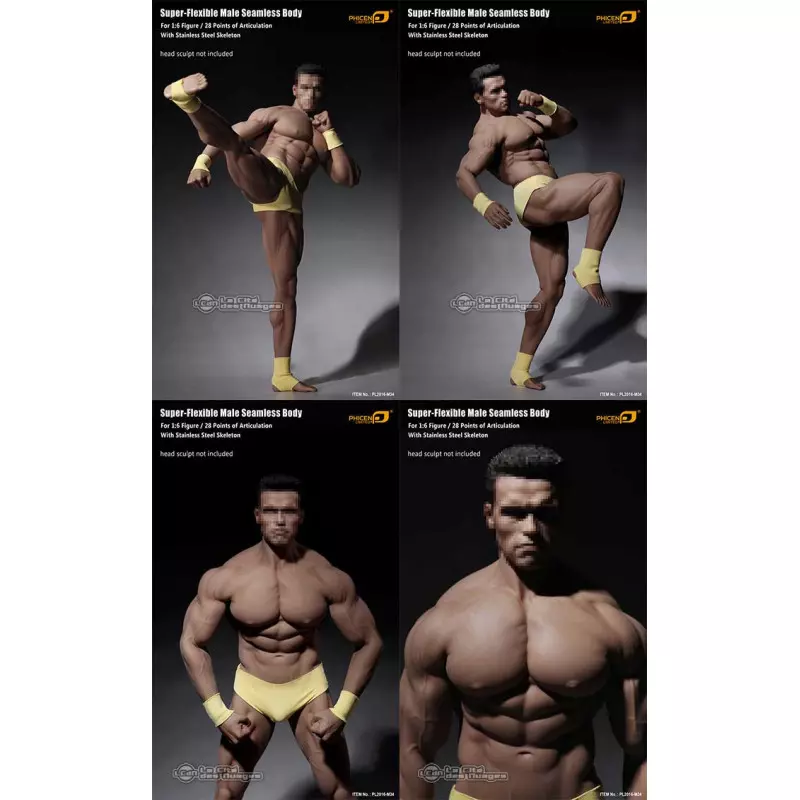 SUPER FLEXIBLE FIGURE 【PL2016-M34】 Amazon.com: Phicen 1/6 Scale Super Flexible Male Muscular
