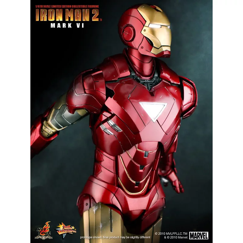 Hot Toys MMS132 Iron Man 2 Collectible Action Figurine 1/6 Iron Man Mark VI 30cm (Neuf)