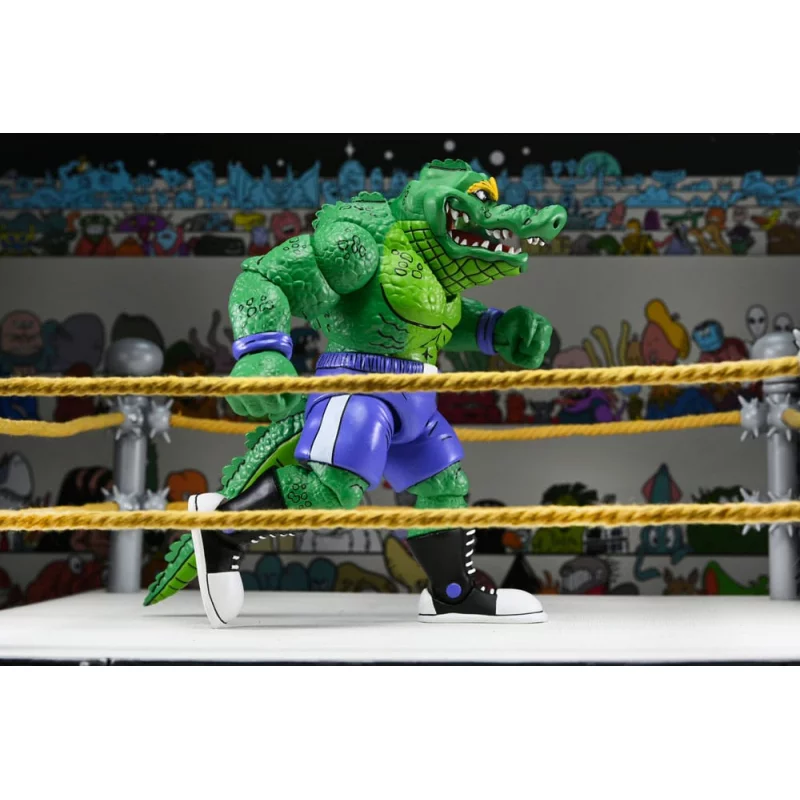 Tortues Ninja (Archie Comics) Action Figurine Stump Wrestling Leatherhead 18cm